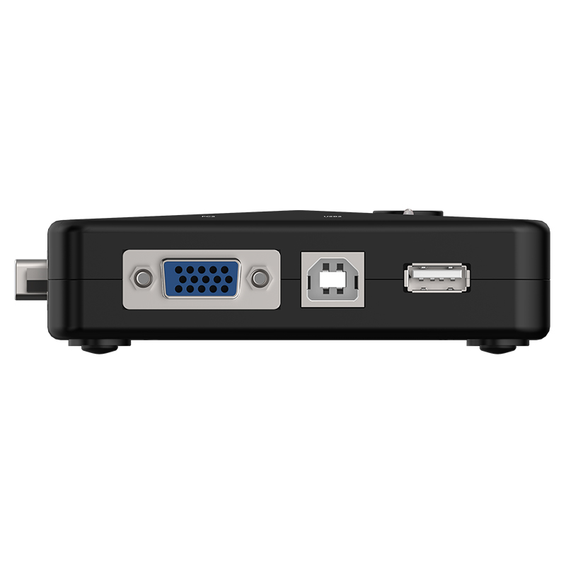 胜为kvm切换器2口 二进一出手动USB多电脑VGA切屏器 (不配线款)需购VGA+USB切换器线